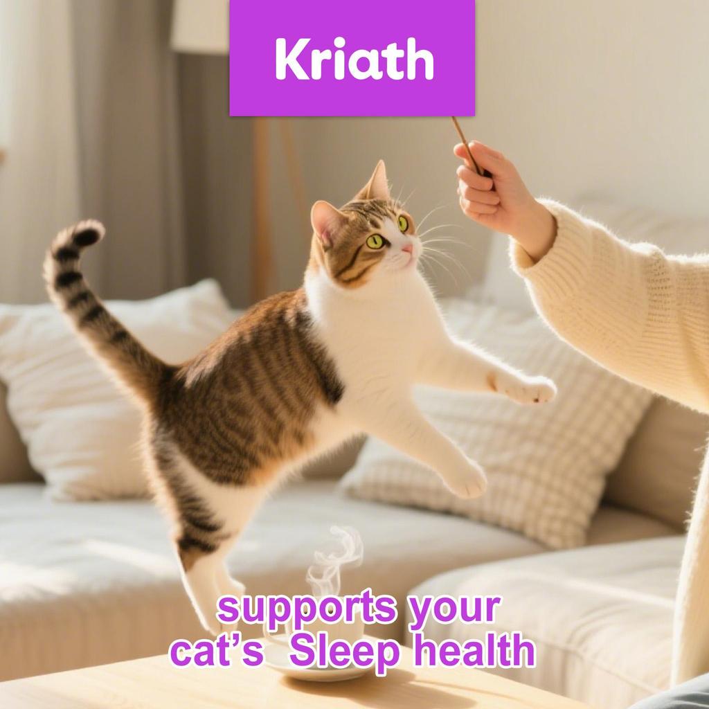 Kriath Krople do Pielęgnacji Zdrowia Zwierząt 60ml: Delikatne składniki łagodzą koty, wspomagają sen, wzmacniają odporność i zwiększają energię.