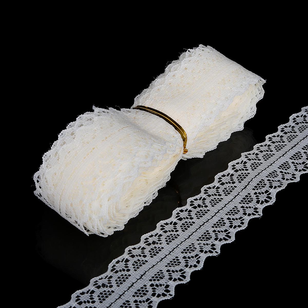 

Вышитая кружевная бейка для шитья слоновая кость