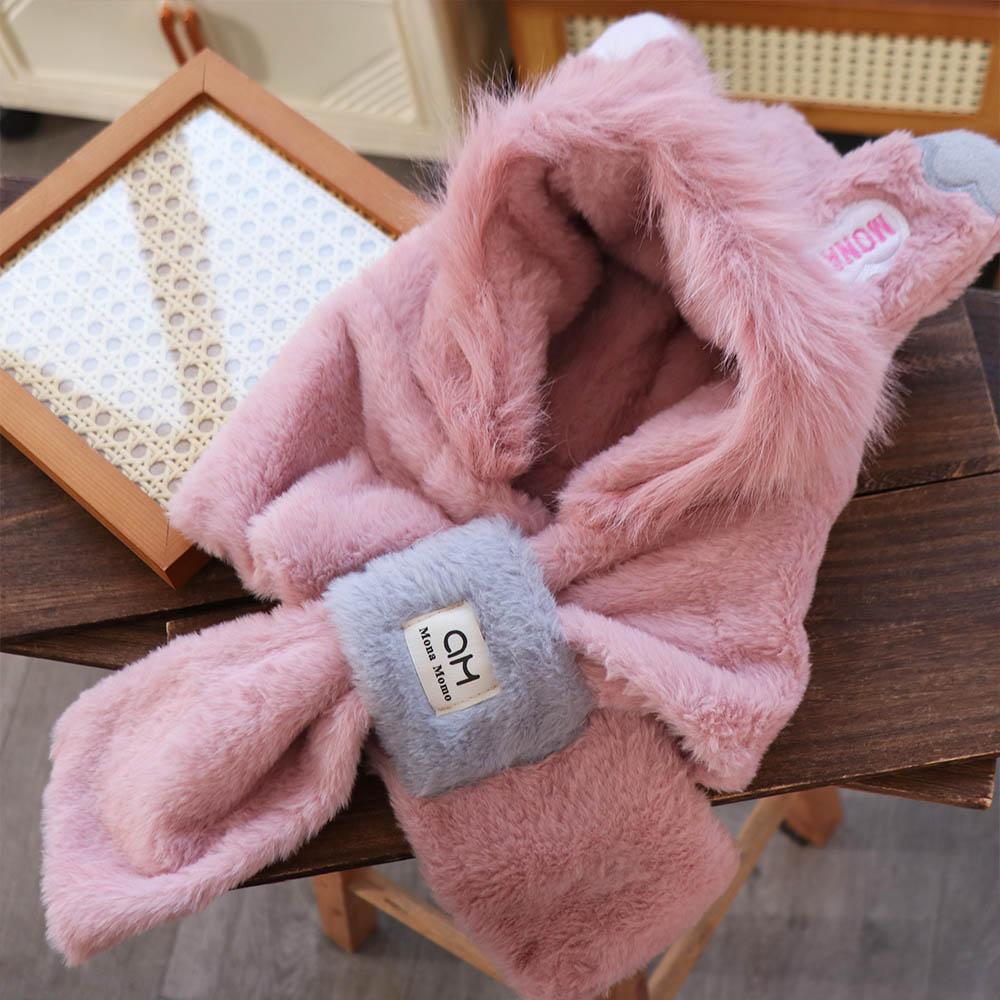 Ear Protection Rabbit Ear Hat Thickened Fluffy Hat Personality Winter Beanie Streetwear