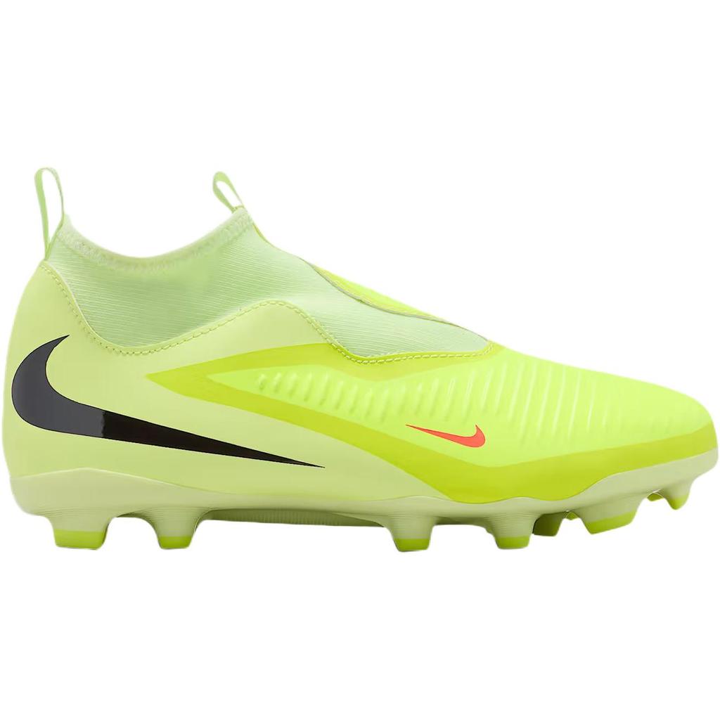 Nike Jr. Phantom 6 High Academy GS Hyper Crimson/Limelight/Black Kids Cleats Green HQ2042-800