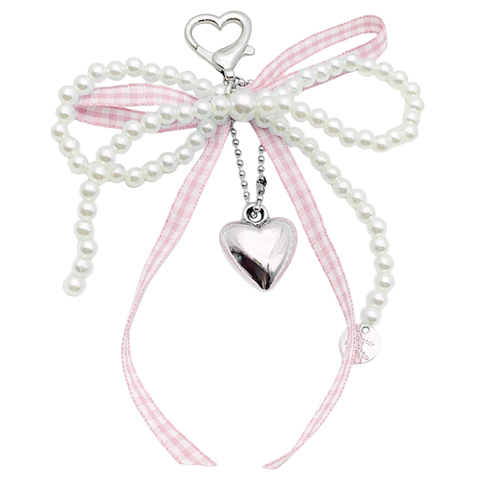 

Изящный бисерный брелок для мобильного телефона, модный аксессуар, бантик, брелок для ключей, подвеска для сумки, брелок для телефонов и рюкзаков