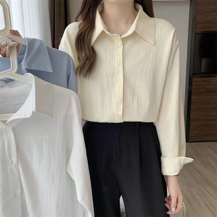 

Рубашка с длинными рукавами, солнцезащитная рубашка, куртка, уникальный французский топ для женской одежды 2XL бежевый