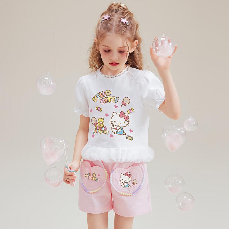 Hello Kitty Girls' Summer T-shirt & Shorts Set (2026)