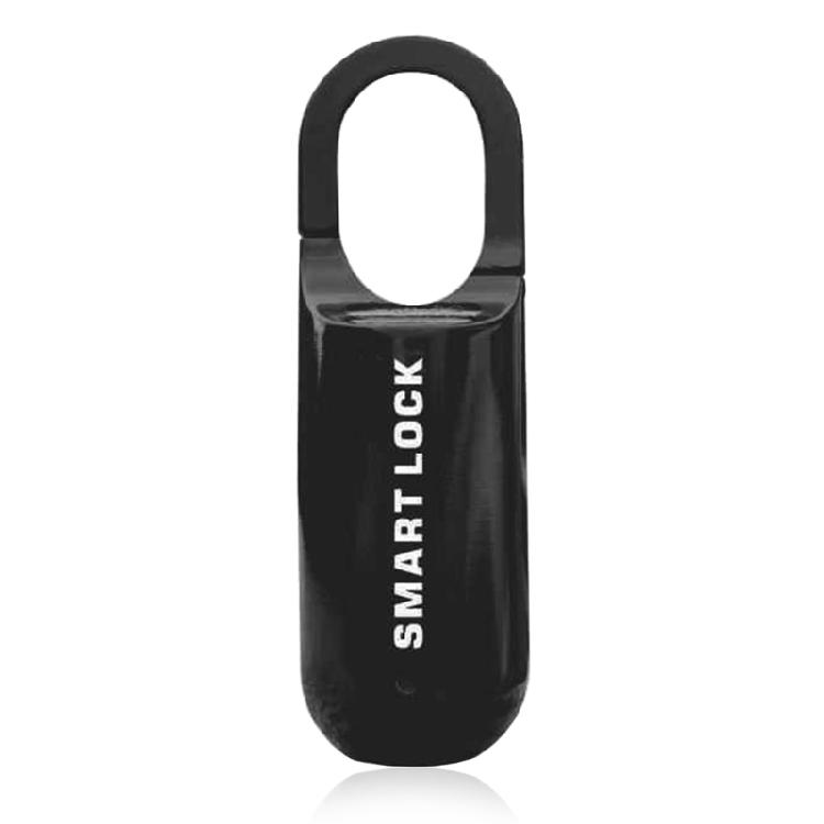 Бесключевой USB-перезаряжаемый навесной замок Быстрая разблокировка Противоугонный замок для сумки чемодана чёрный