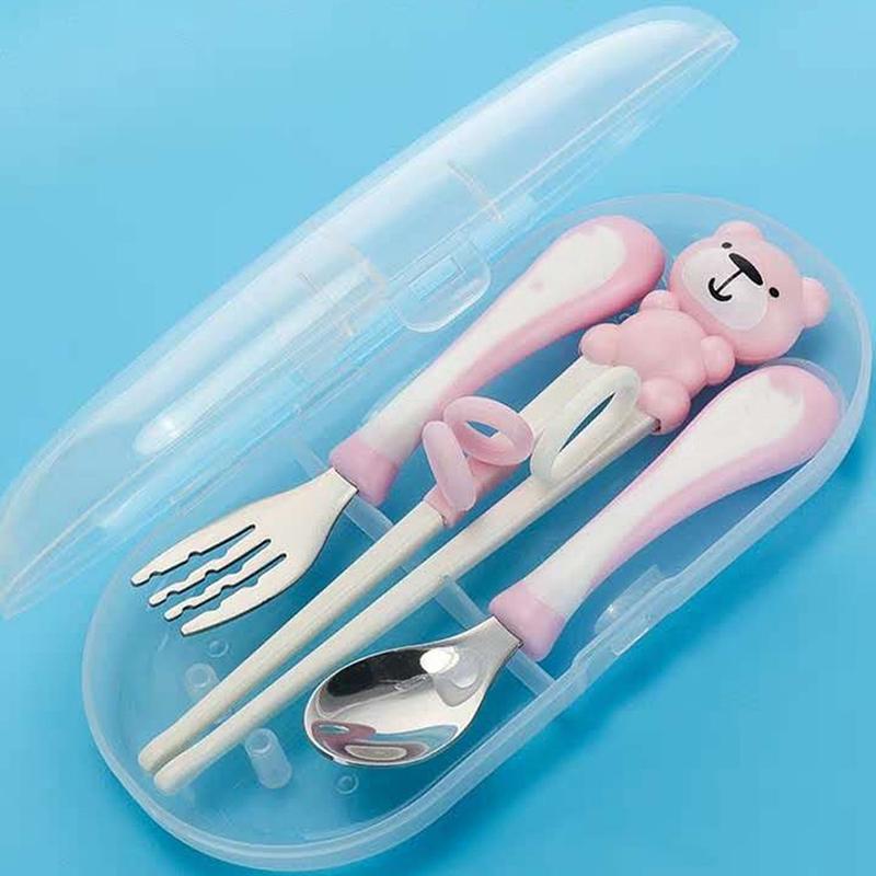 Buy Spoon Fork Set 3Pcs/Set For Children Girls Toddler Flatware at