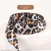 Personalized Leopard Print Satin Shoelaces 2cm - Wide Flat Laces for White Sneakers