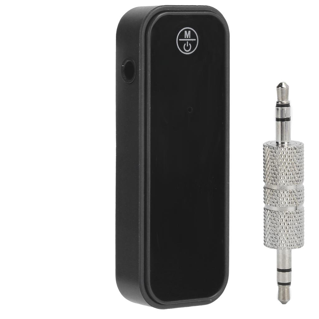 Autós Bluetooth 5.0 vevő adó 2 az 1-ben Mini vezeték nélküli audio adapter 3,5 mm-es Aux