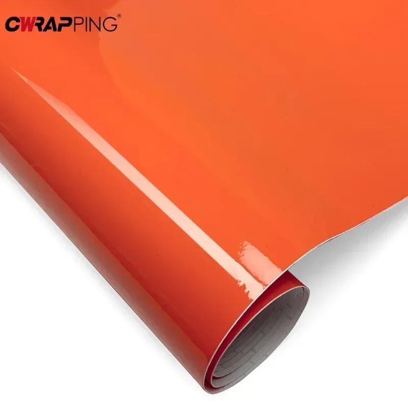 Glossy Car Sticker Vinyl Wrap Adhesive Vinyl for Auto Film Waterproof DIY Decal Stickers Auto Body Films for Vehicle Accessories