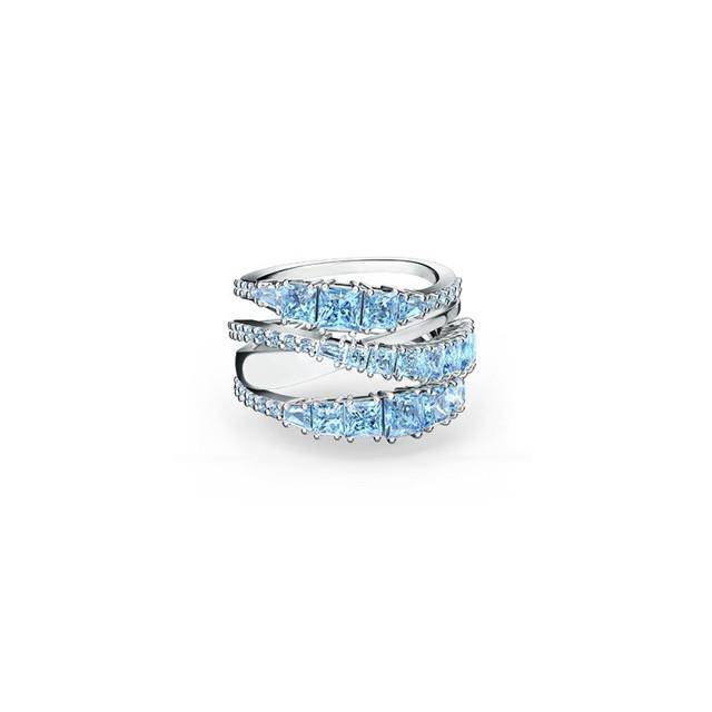 European Elegant Temperament Crystals From Austrianmulti-layer Fashion Ring Spiral Twist Design Female