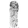 Waterdichte tattoo stickers voor de hele arm: Jezus, Maagd Maria, Kroon, Leeuw-ontwerp