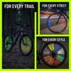84PCS 360° Visibility Bicycle Wheel Reflector 75mm Reflective Spoke Skins  Night Riding