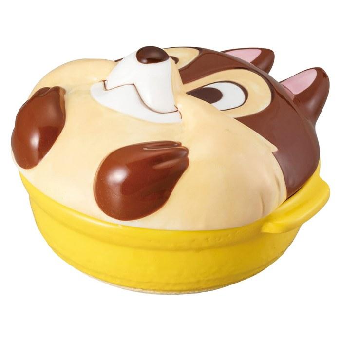 Disney “Chip and Dale” Donabe (Earthenware Pot) Approx. 22cm, 800ml, Chip Face-Shaped, san3681-2
