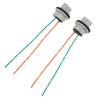 2pcs Light Sockets 12A 10V Heat Resistant LED Harness Connectors with Wire for Industrial