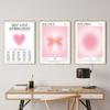 Rosa Aura Halo Druck Wand Kunst Liebe Schmetterling Blende Mode Poster Moderne Rosa Mädchen Zimmer Leinwand Malerei Schlafzimmer Wohnkultur