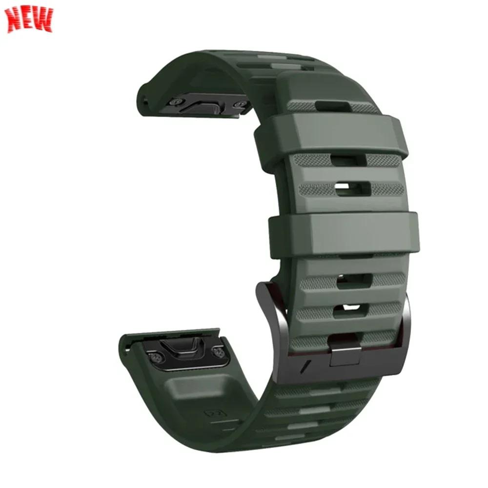 Cinturino in Silicone da 26mm 22mm Per Garmin Fenix 8 E 7 7X Pro 5 5X Plus 6 6X Pro Epix Gen 2 Cinturino Tactix 8 7/Enduro 3 Braccialetto QuickFit