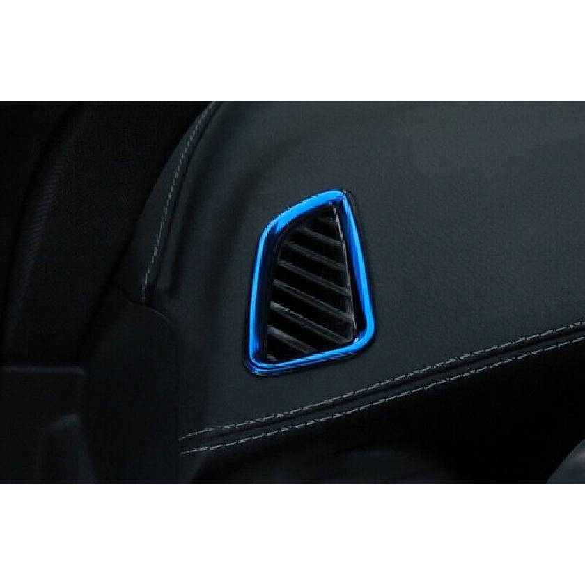 Dashboard Side Outlet Vent Cover Trim Blue Steel 2016- For Mercedes-Benz GLC