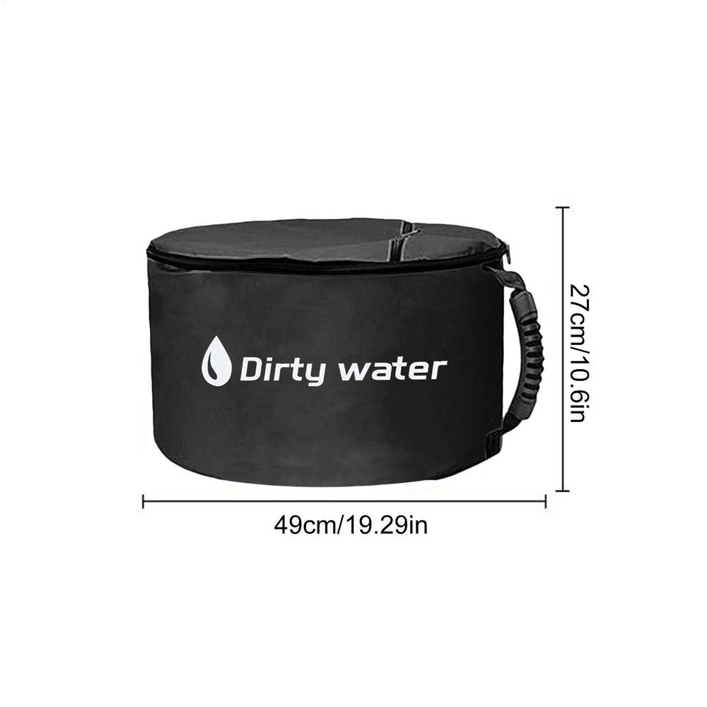 Wasserdichte RV-Abwasserschlauch-Aufbewahrungstasche mit Doppelreißverschluss-Halter für Abfallwerkzeuge, Camping-Septik-Elektrokabel-Organizer-Beutel