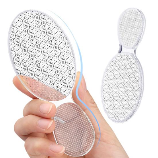 Nano skleněný pilník na nohy odstraňovač ztvrdlé kůže přenosný pedikúrní kartáč na drsnou pokožku popraskané paty nanosklo exfoliační podložka na nohy pedikúrní nástroje