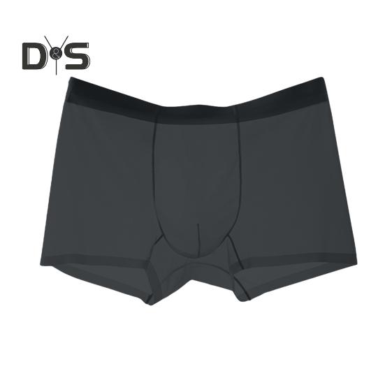 Men Boxer Underwear Mid-rise Elastic Waist U-Convex Shorts Briefs Ultra Thin Transparent Ice Silk Seamless Panties