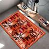 Love & Peace Typography Carpet suitable as a non-slip mat for the living room or bedroom sofa