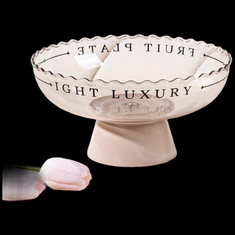 

Ru Han Household High-Foot Fruit Plate