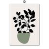 Canvas Painting Boho Green Leaf Abstract Geometric Vintage Posters Prints Wall Art Pictures Nordic Bedroom Living Room Decor