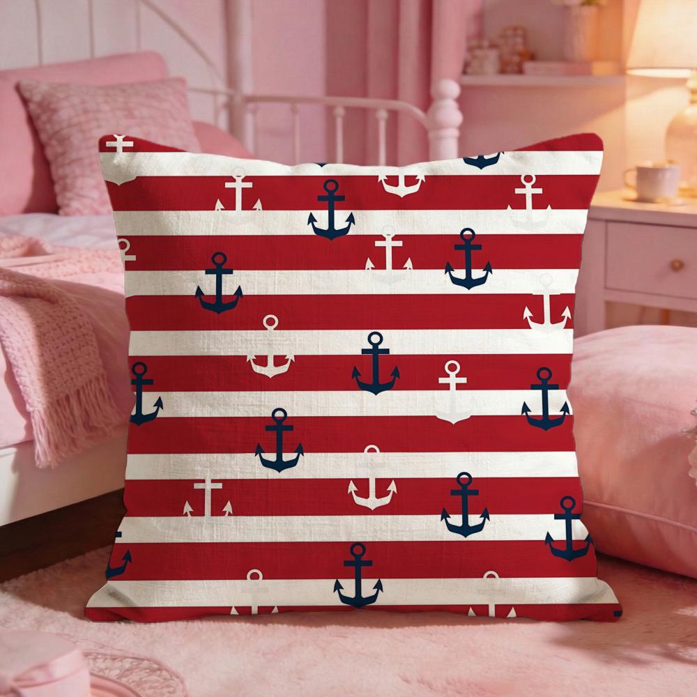Oocean Sailor Cushion Cover Premium Comfort Reversible Pillow Cove Two In One Design For Any Room  Car Interior