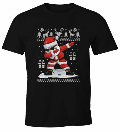 Mens T-Shirt Christmas Dabbing Santa Santa Claus Dab Fun Shirt Funny-