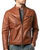 Leather Biker Cowhide Fashionable Outerwear for and Thick [FLAVOR] Jacket, Jacket, Leather, Men's Coat, Spring, Autumn, Winter, Windproof,