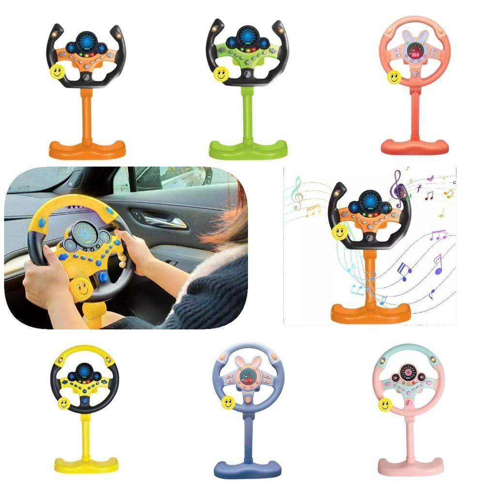 Realistic And Educational Steering Wheel Toy For Kids With Flashing Lights And Sound