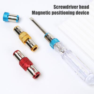 Schraubendreherkopf Magnetring Universalschraubendreher Power Bits Magnetisierer Ring Schwerlast Edelstahl Magnetischer Schraubenhalter Werkzeuge