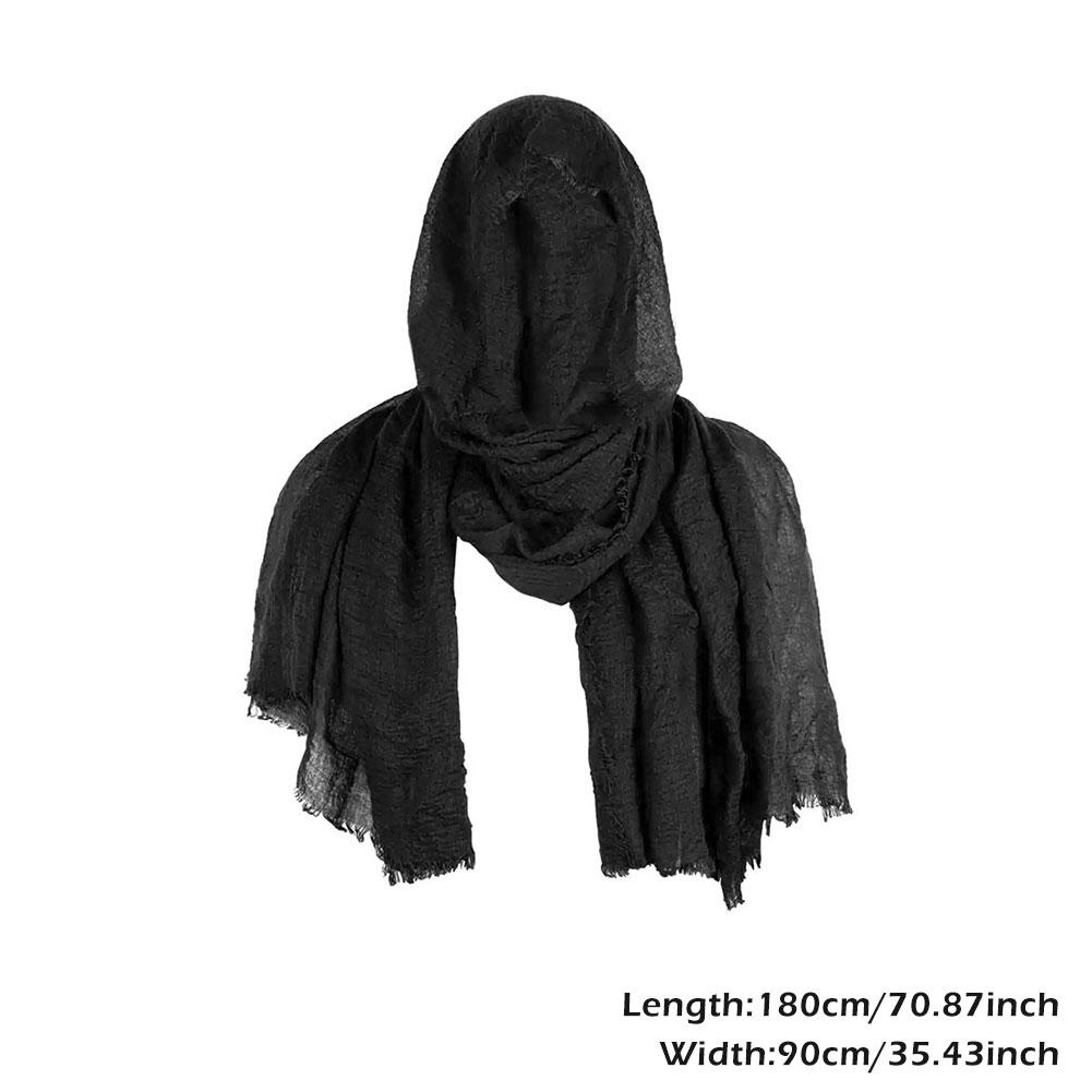 Cosplay Męski Średniowieczny Pirat Retro Kaptur Szalik Czarny Kawa Owinąć Płaszcz Renesans Halloween Maskarada Kostium Naramiennik
