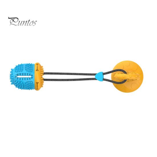 

Игрушка-мяч для собак с присоской для агрессивных жевателей, Интерактивная игрушка-буксир, Мяч для прорезывания зубов у щенков, Игрушка-мяч для самостоятельной игры синий