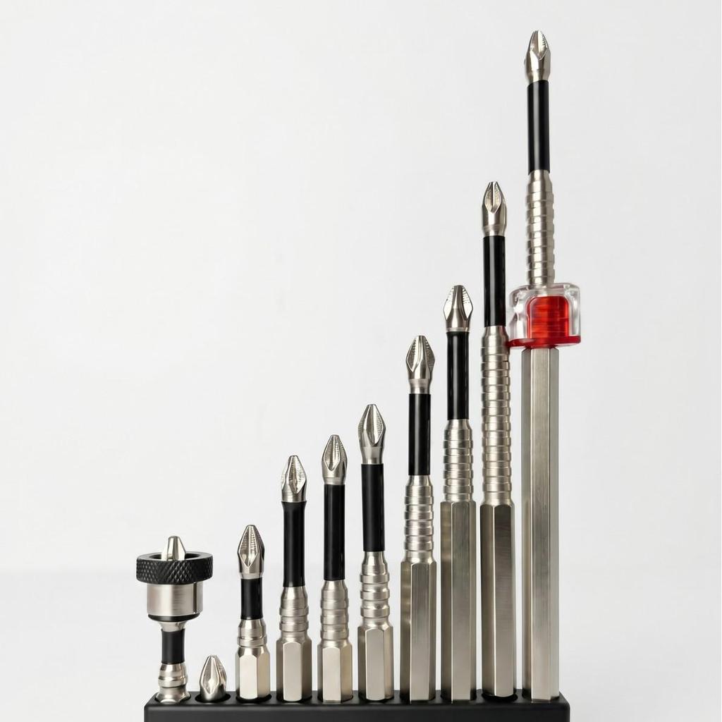 Multi-Functional Magnetic Screwdriver Bit Set - Non-Slip, Durable Phillips, Hex, Torx for Electric Screwdrivers