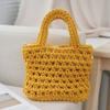 Exquisite Woven Tote Handbag Bohemian Hollowed Out Beach Bag Fashion Crochet Knitted Bag  Travel