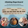 Rock Climbing Hangboard Wooden Hand Grip Finger Forearm Strengthener Trainer Pull Up Bar Hanging Fingerboard Climbers Athletes Gift