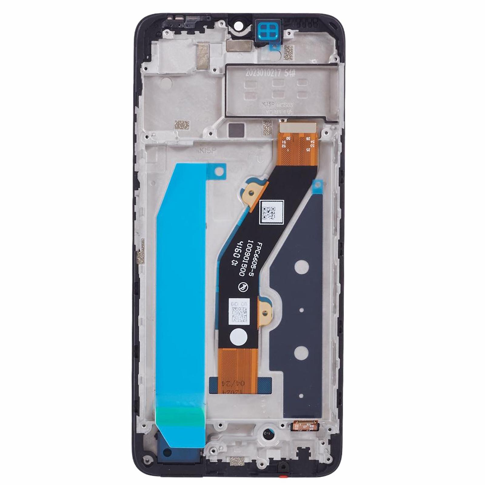 

For TECNO Spark 10 4G KI5 Grade C LCD Screen and Digitizer Assembly+Frame Replacement Part (Without Logo) Type A