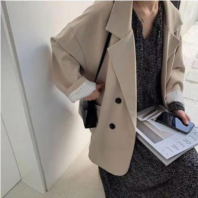 Blazer Spring  Autumn Fashion Korean Style Loose College Suit Tops for Girls