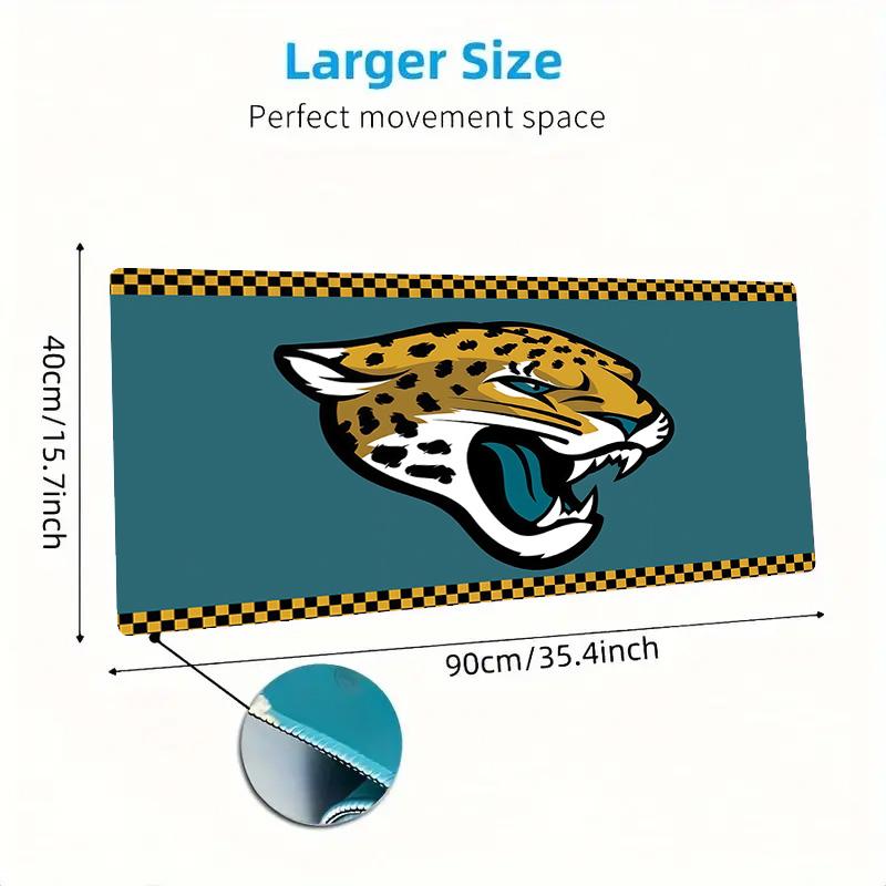 Jacksonville Jaguars2 Print Cushion Non-slip Laptop Tablet Big Mousepad XXL Mat Mini PC Playmat With Lock Edge