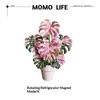 New Rotatable Mini Artificial Plant Fridge Magnets Realistic Leaf Design For Home Kitchen Office Decor