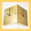 Creative Modern Double-Sided Wall Clock for Living Room – Stylish Corner Design, Minimalist Ins Style