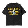 2026 Washed T Shirt Join The Vaults Fallouts Tec Hip Hop Fashion T-Shirt Oversized Streetwear Cotton Print Tops T Shirt for Men Women