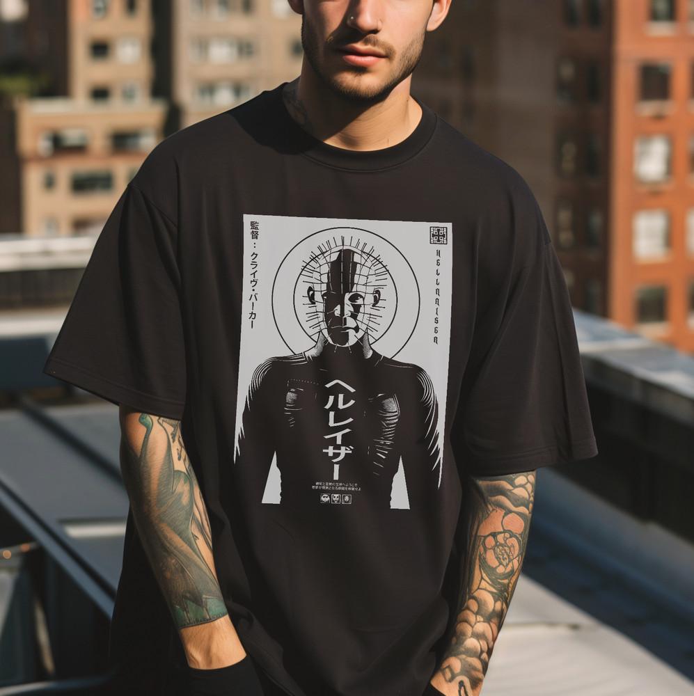 Hellraiser TShirt  Japanese Style Pinhead Iconic Horror Film Tee Unisex T-Shirt XXXL