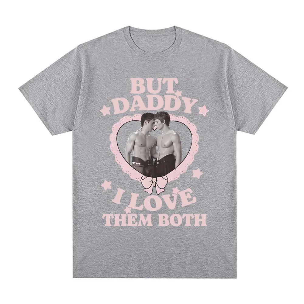 Heated Rivalry Hockey But Daddy I Love Them Both Shirt 2026 NEW Cotton Comfortable TEE Casual High Quality Round Neck Soft Tees