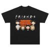 Das Schläfrige Faultier Amerikanisches Retro Schweres Reines Baumwoll Lockeres Kurzarm-T-Shirt für Männer und Frauen