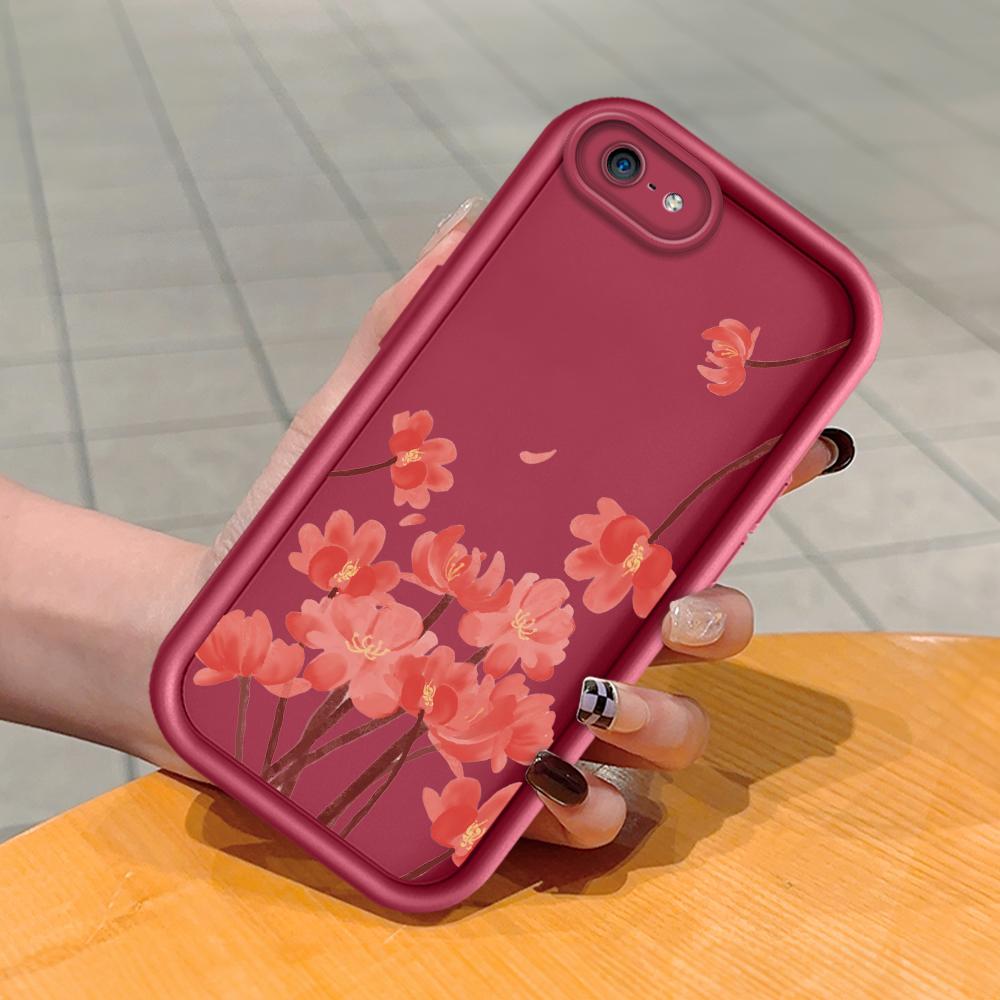 

Мягкий силиконовый квадратный чехол с рисунком лестницы для телефона, полное покрытие камеры, противоударный защитный резиновый чехол для iPhone Infinix Tecno OnePlus Google Pixel 7 Pro темно-красного