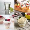 Tools Reusable Disposable Dessert Cups Reusable Muffin Cup Plastic Transparent Cupcake Round