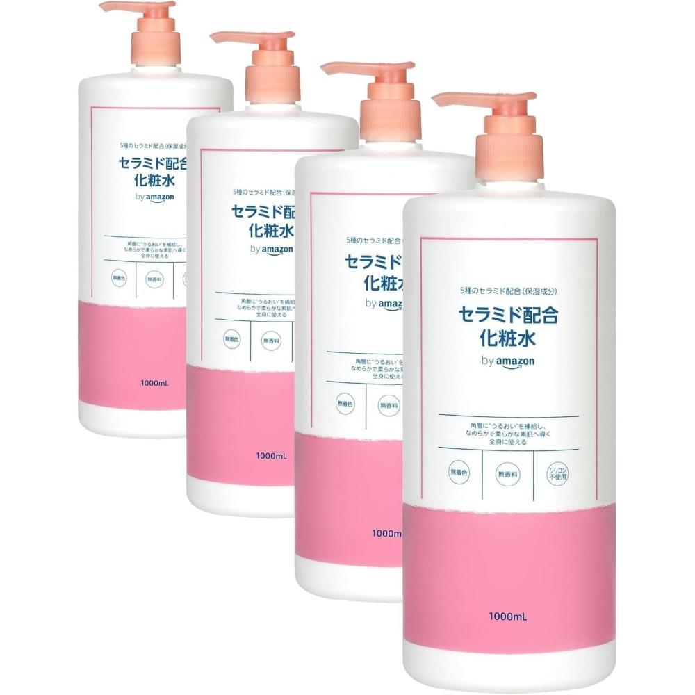 By Amazon Ceramide Toner Large Capacity No Artificial Fragrances 1 Liter X 4 1 Liter X 4 No Artificial Fragrances