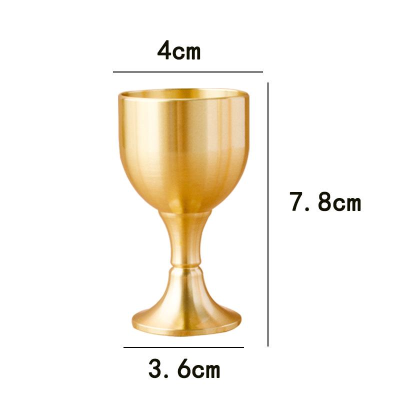 1ks mosazný pohár kalich sklenice na víno koktejlový pohár na víno mosazný pohár na nápoje kovový pohárek na párty příslušenství