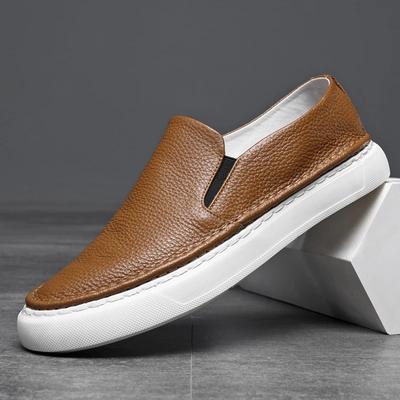 FashionMens Casual Shoes Sneakers Genuine Leather Man Male Loafers Shoes for Men Driving Moccasins Comfortable Party Fashion Shoes Men